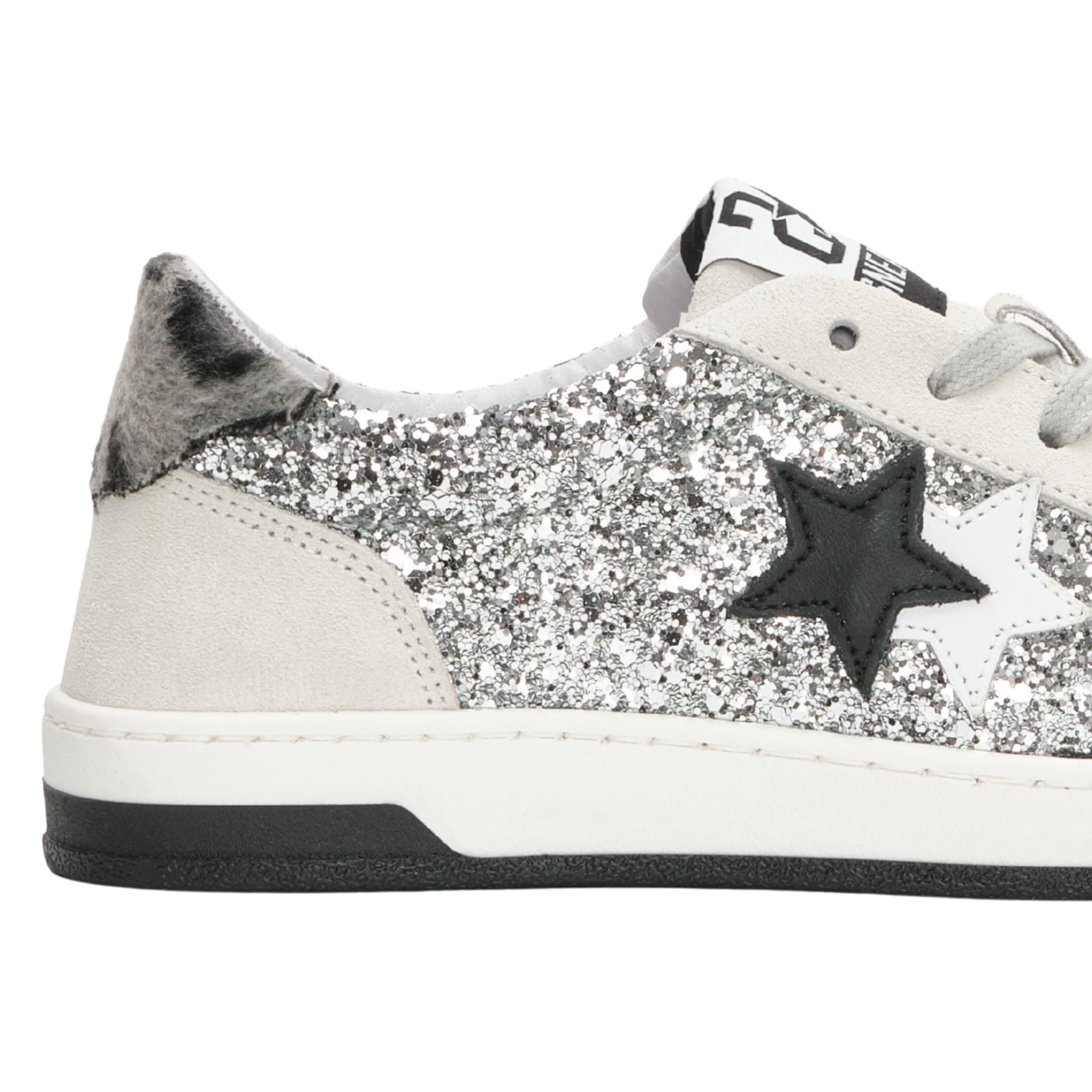 2Star Scarpe Sneaker Casual Pelle Bianco/Argento