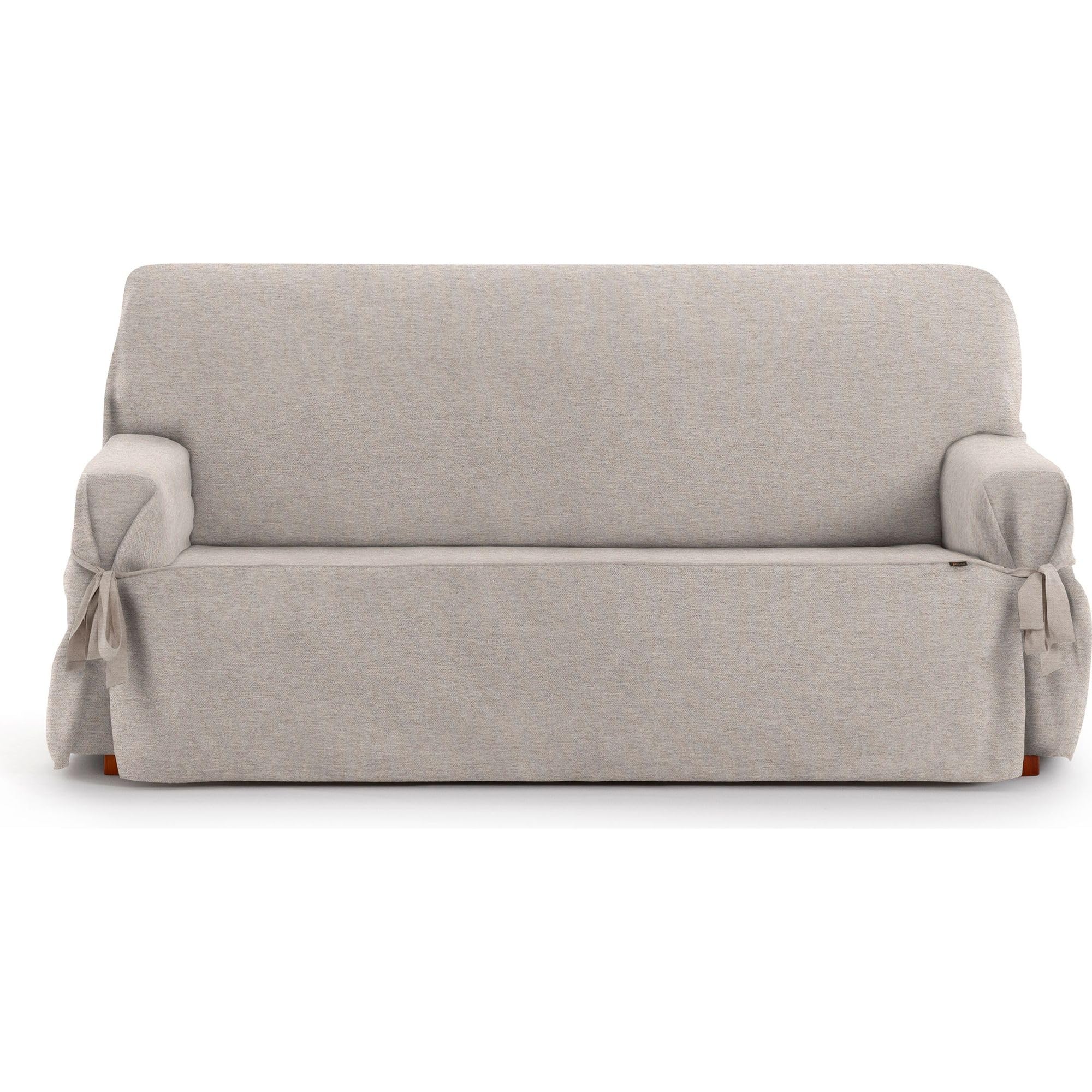 Housse de canapé 2 places lin jacquard non élastique fixe
