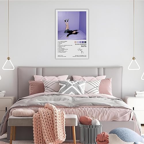 Miniatura 2 de BAON Póster Olivia de Rodrigo Guts para portada del álbum, pintura decorativa, lienzo, pósteres de pared, 16 x 24 pulgadas