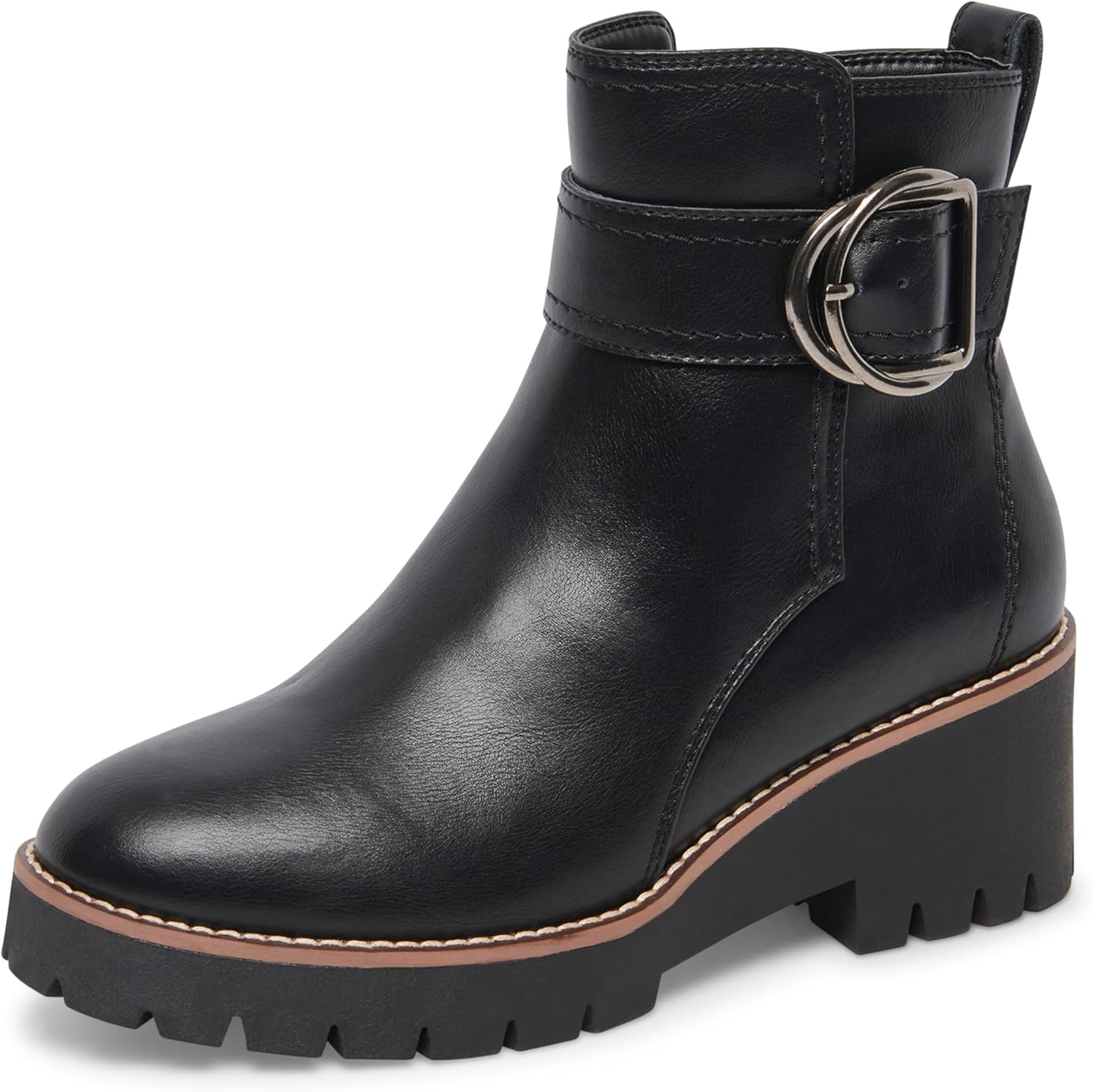 Blondo Women's Dagger Waterproof Boot, Black Leather, 6.5