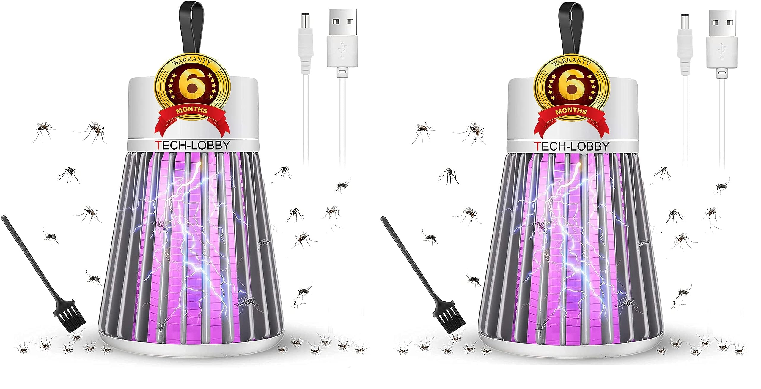 Tech-lobbyⓇ Pack of 2 New Combo Eco Friendly Electronic LED Mosquito Killer Machine Trap Lamp, Theory Screen Protector Mosquito Killer lamp for House ome, USB Powered Electronic (B0CFHM3LNV) Amazon Price History, Amazon Price Tracker