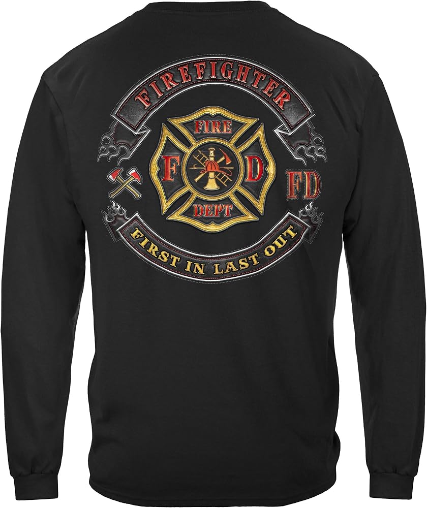 Amazon.com: Firefighters Corp Shirts | Firefighter Biker MC Long