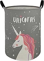 Vista 31 de KUNRO Round Laundry Gift Basket Storage Hamper Clothes Storage Basket Organizer Bin with Handles for Nursery Room