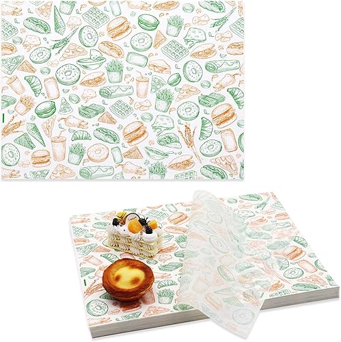 300 hojas de papel de delicatessen de 11 x 15 pulgadas, hojas de papel encerado para alimentos, papel de envoltura de sándwich resistente a la