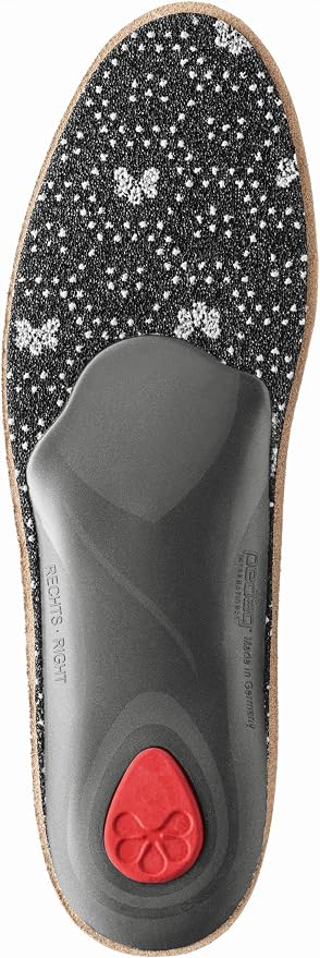 Pedag Viva | Leather Arch Support Inserts | Handmade in Germany | Plantar Fasciitis Relief | Heel Cushion | Activated Charcoal | Metatarsal Support Pad | Tan | Women US 8/ Men 5/ EU 38 miniatura 3