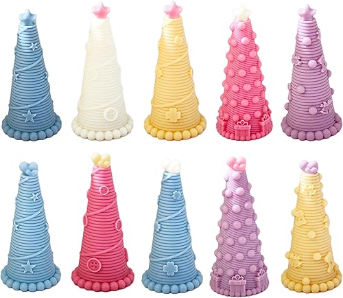 Miniatura 3 de Molde cónico ondulado para velas, molde de estrella, molde de pilar, joyería, moldes de fundición de resina, molde de silicona hecho a mano para