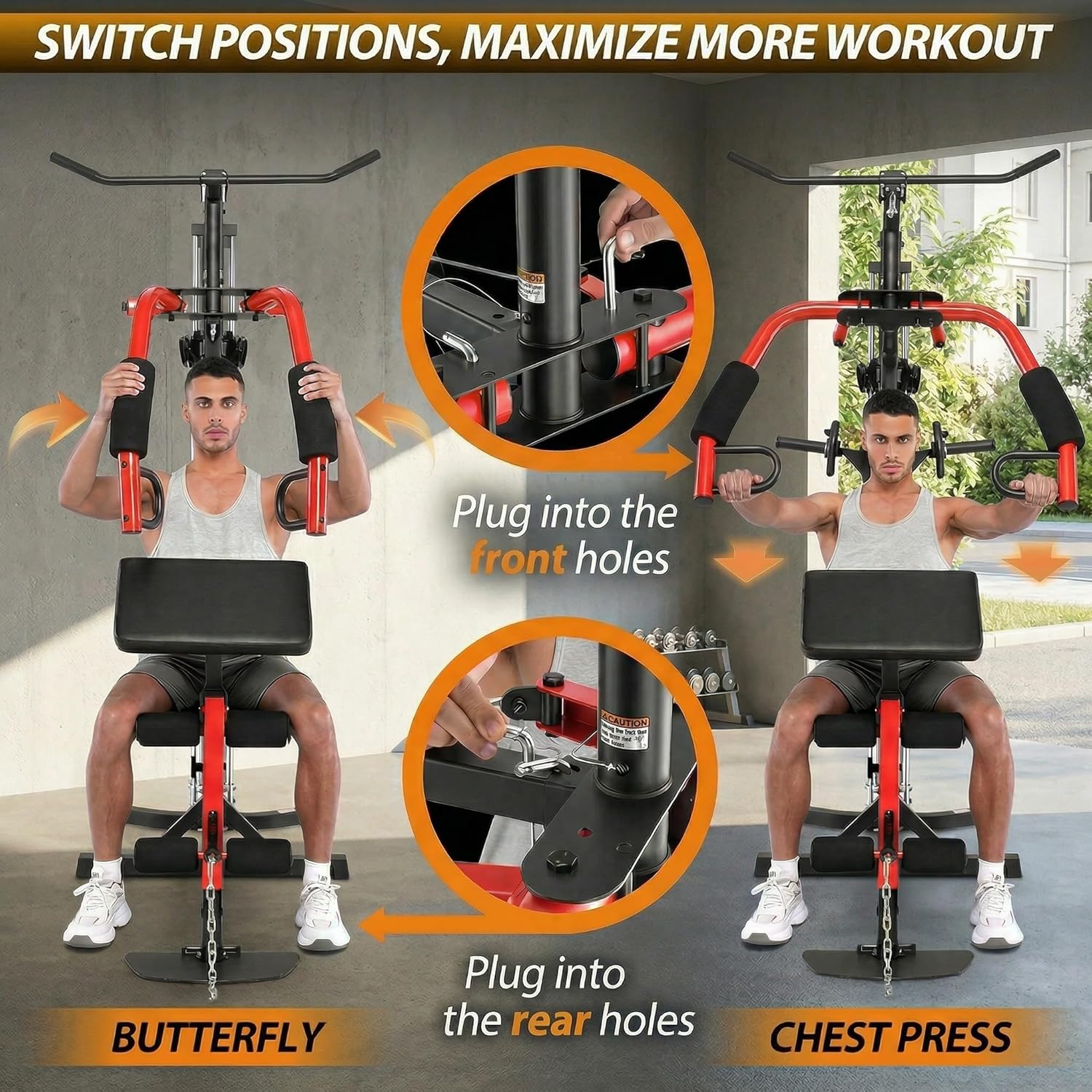 OPPSDECOR 3.0 Home Gym Equipment, All in One Workout Station with Pulley System & Seated Rowing, Multifunctional Home Gym Exercise Equipment for Full Body Strength Training Upgraded 2026