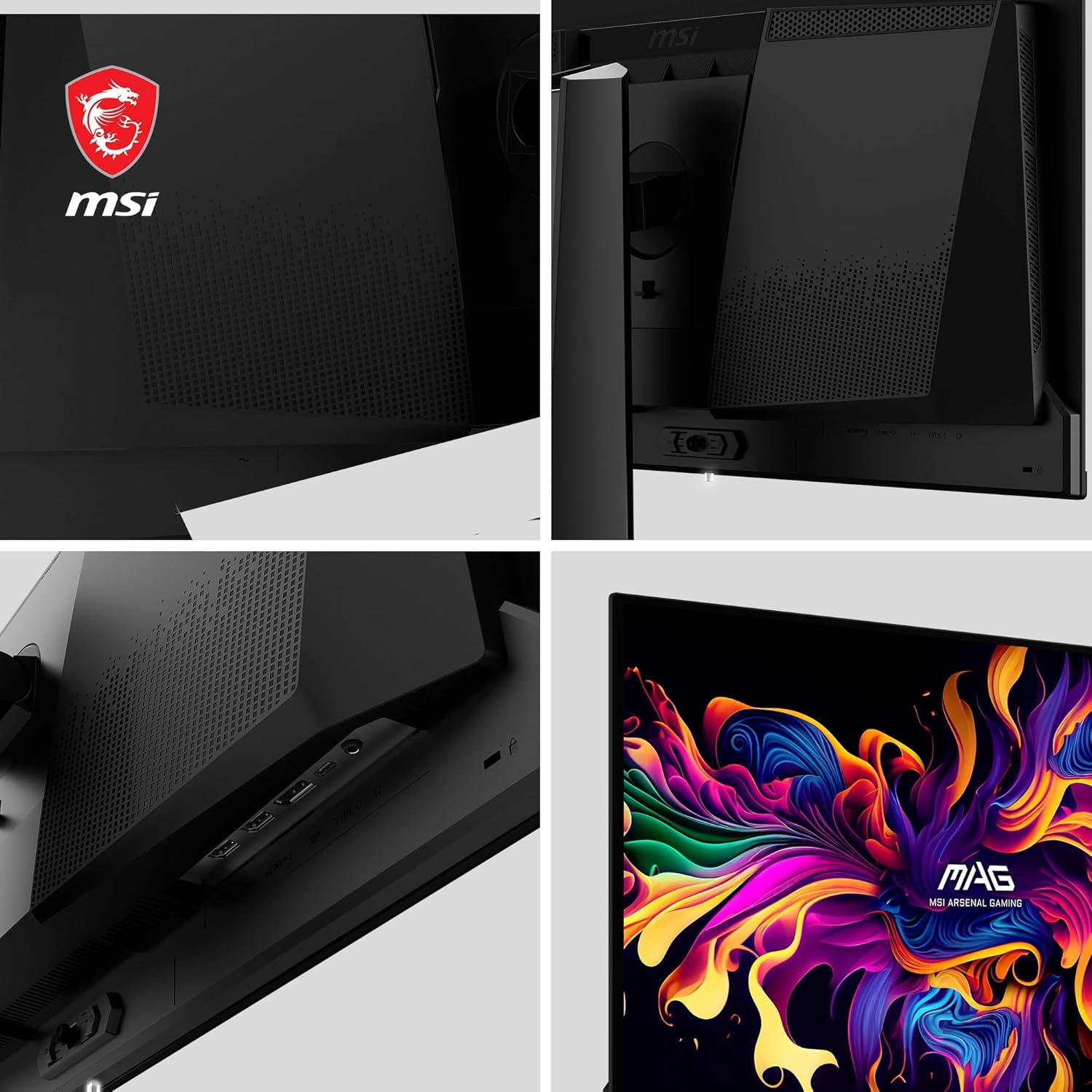 MSI mag 271QPX QD-OLED 26.5 Inch WQHD Monitor Gaming, 2560 x 1440 Quantum Dot OLED Panel, 360Hz / 0.03ms, 99.1% DCI-P3, ΔE≤2, DisplayHDR True Black 400, DP 1.4a, HDMI 2.1, USB Type-C 5