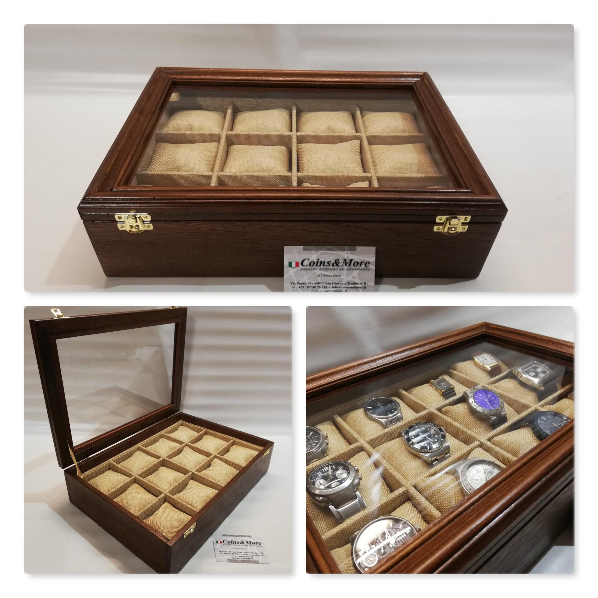 Boîte porte-montres en bois anti-rayures pour ranger et protéger vos montres de valeur