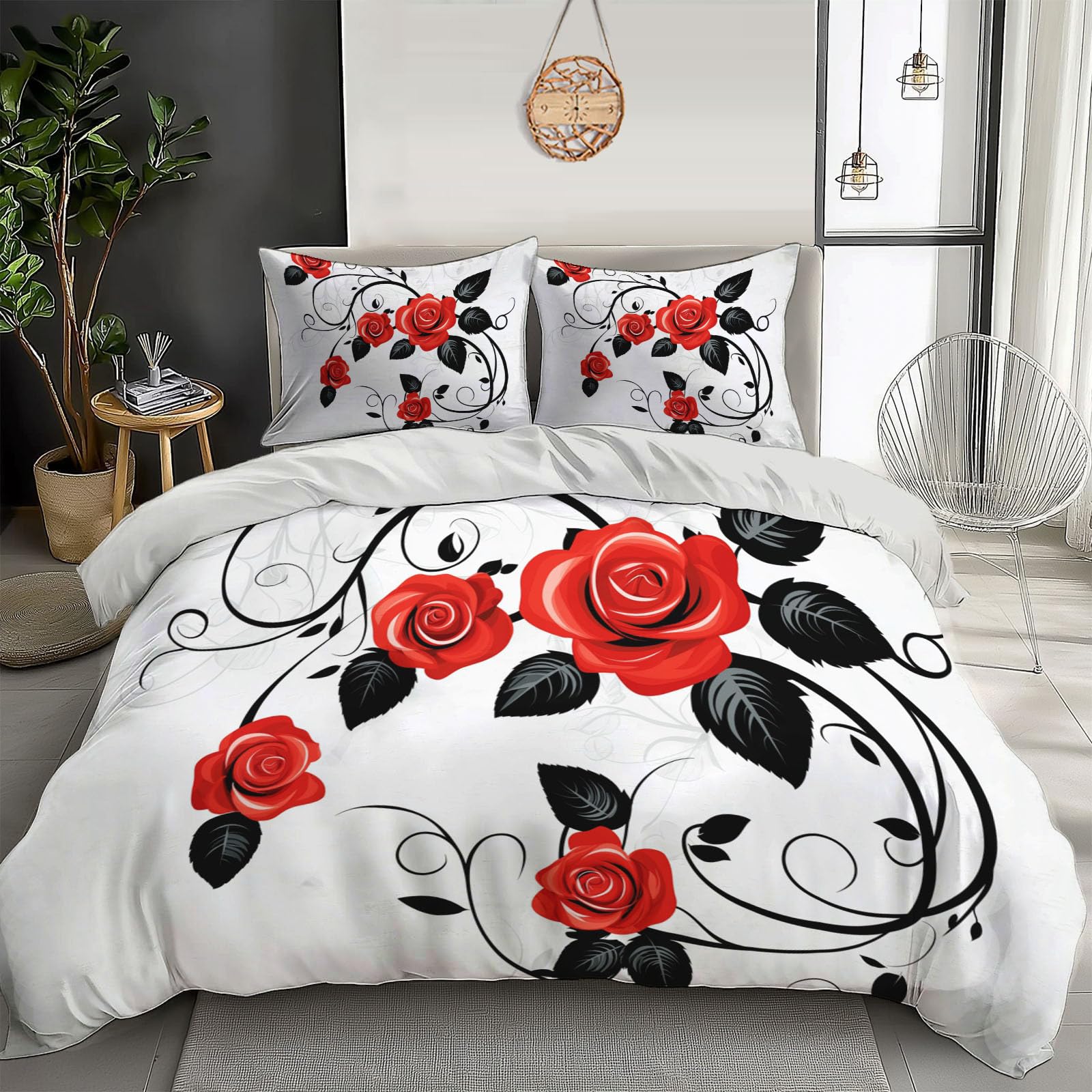Parure de lit enfant fille et garcon 140x200 rose et rouge pour chambre moderne
