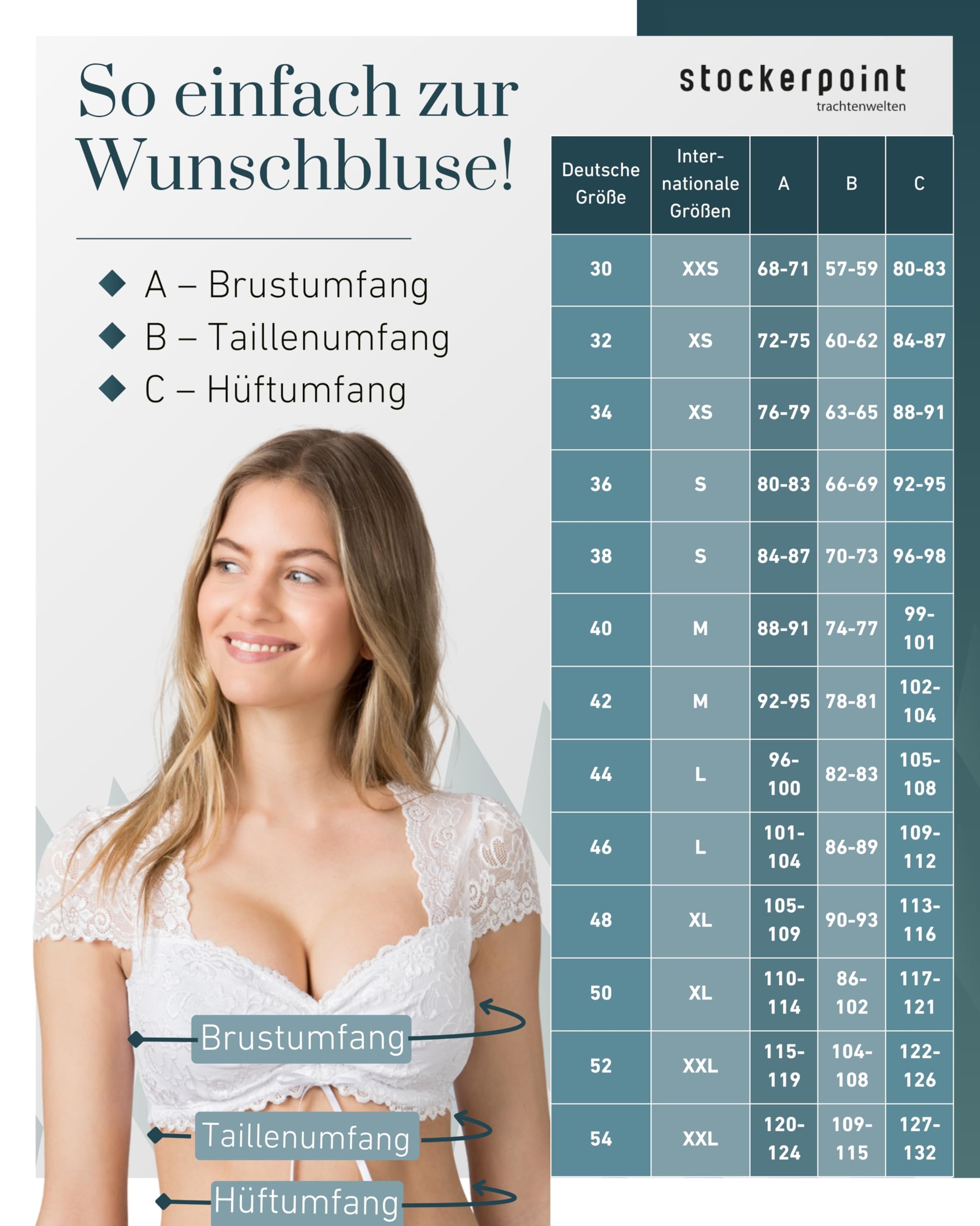 Stockerpoint Dirndlbluse Jasmin