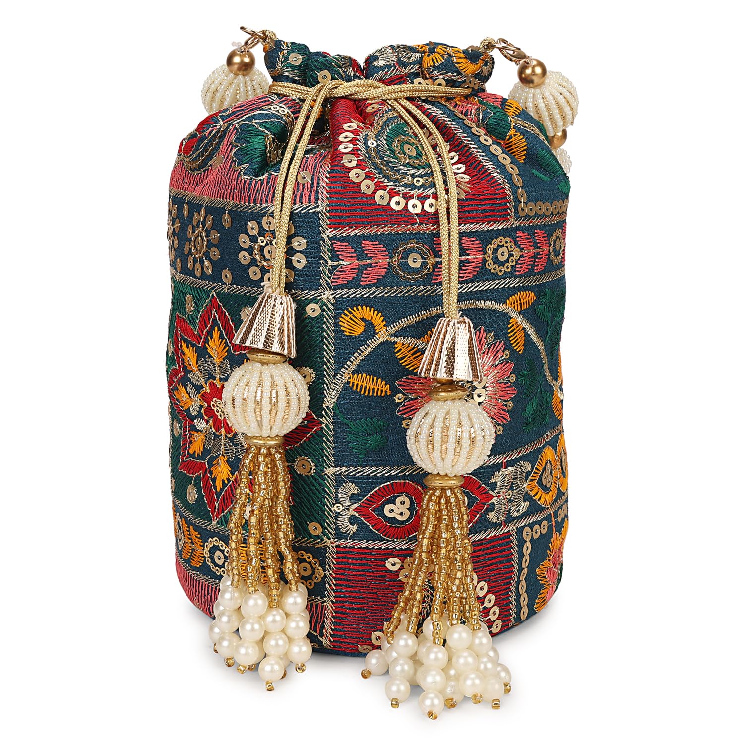 Indian Sequence Potli Bag For Women, Wedding Potli Bags For Women, Ethnic Potli Bags For Enagement Party