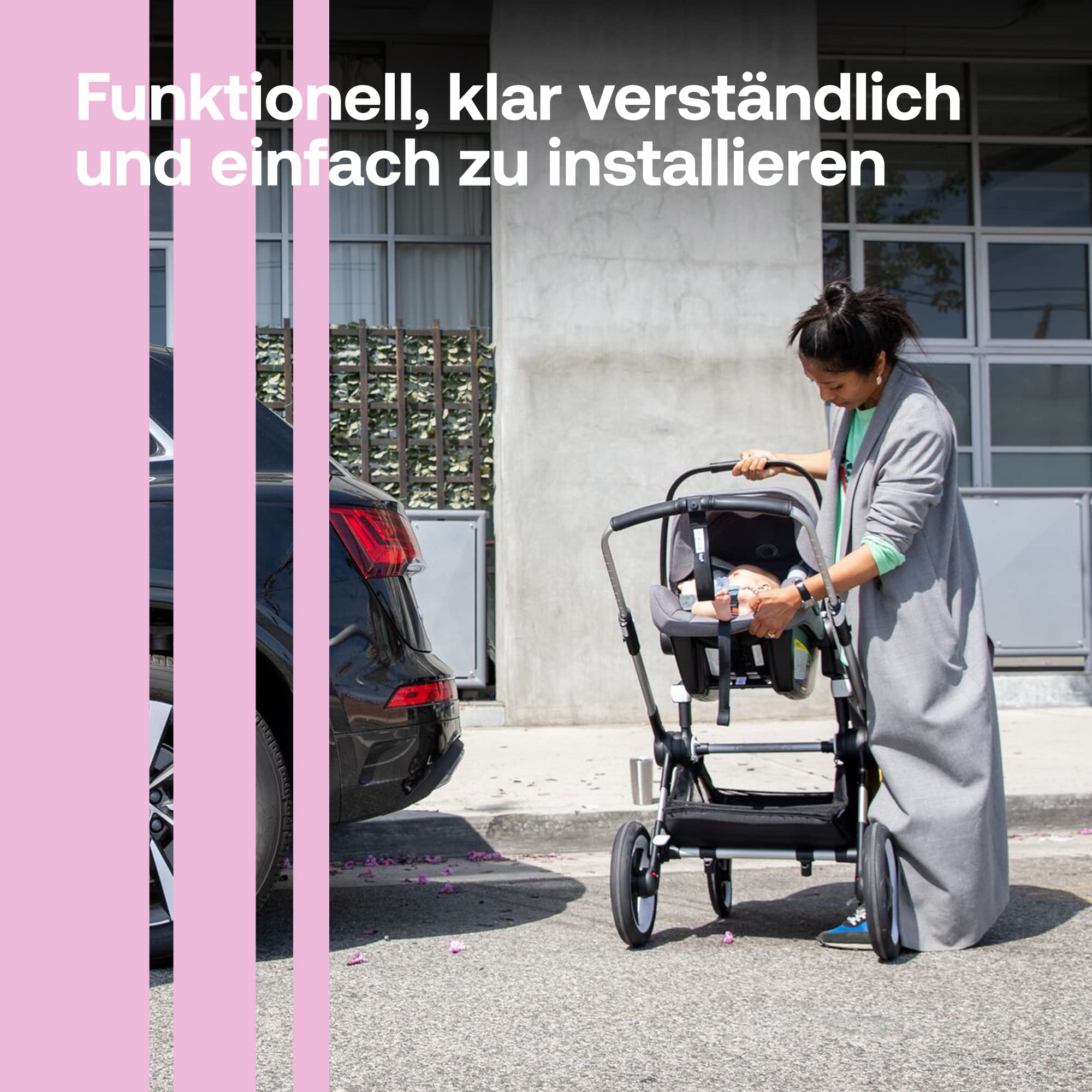 Bugaboo Autokindersitz-Adapter Donkey Kinderwagen Mono Konfiguration Click-and-Go-System Schwarz