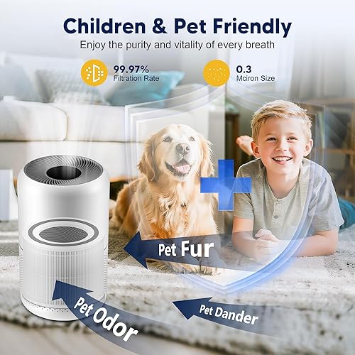 Miniatura 6 de Filtro de repuesto Core 300 para LEVOIT Core 300 Core 300-P Core 300S Vortex purificador de aire de aire, 3 en 1 grado H13 True HEPA de carbón