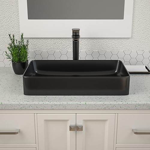 Miniatura 19 de Dcolora - Fregadero flotante de 18 x 10 pulgadas, pequeño fregadero de baño montado en la pared, rectangular flotante de porcelana de cerámica