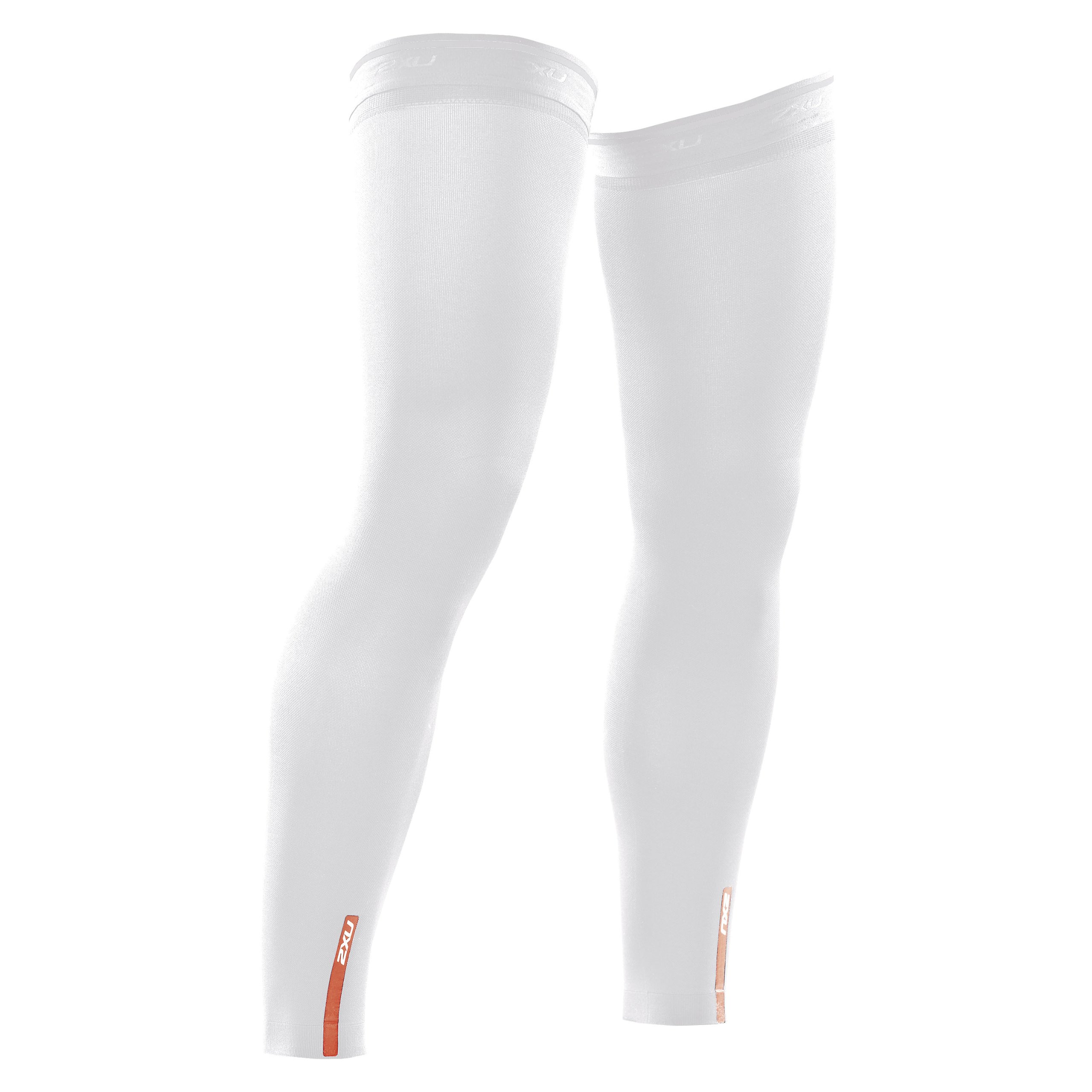 UA1953B-COMPRESSION LEG SLEEVES-WHT-XL