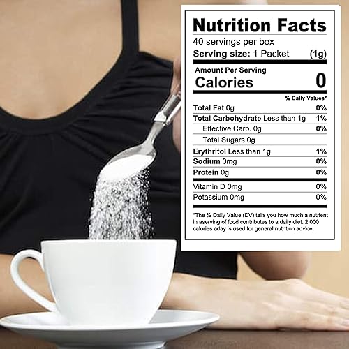 Miniatura 4 de Dulce Naturaleza Stevia Edulcorante en polvo todo natural Kosher Gluten y sin azúcar 100 paquetes 022 unidades