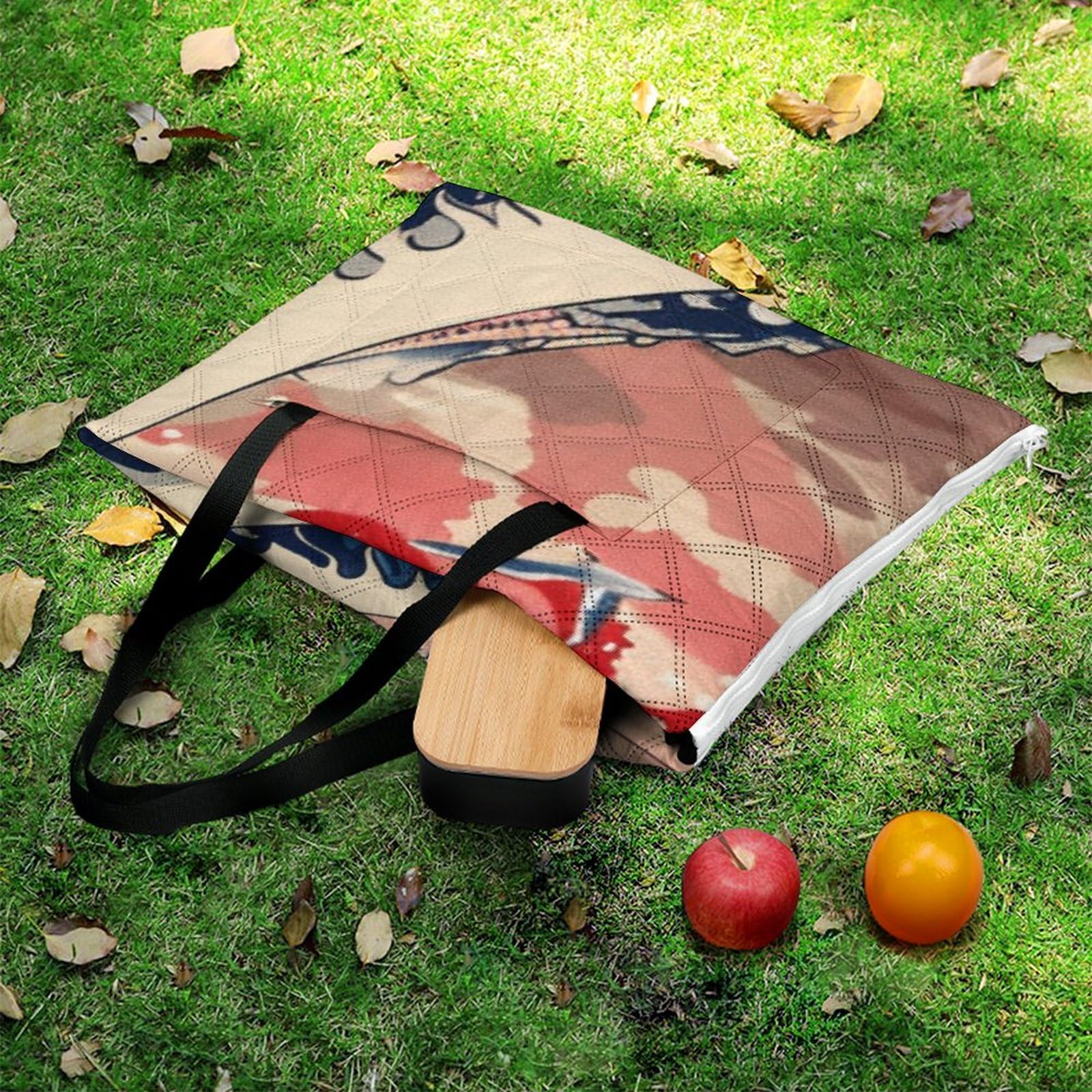 3D Stampa Moon Onde Coperta Picnic Impermeabile artee Stuoia Spiaggia Pieghevole Coperta Da Picnic Per Spiaggia, Campeggio, Escursioni E Gite 200x200cm