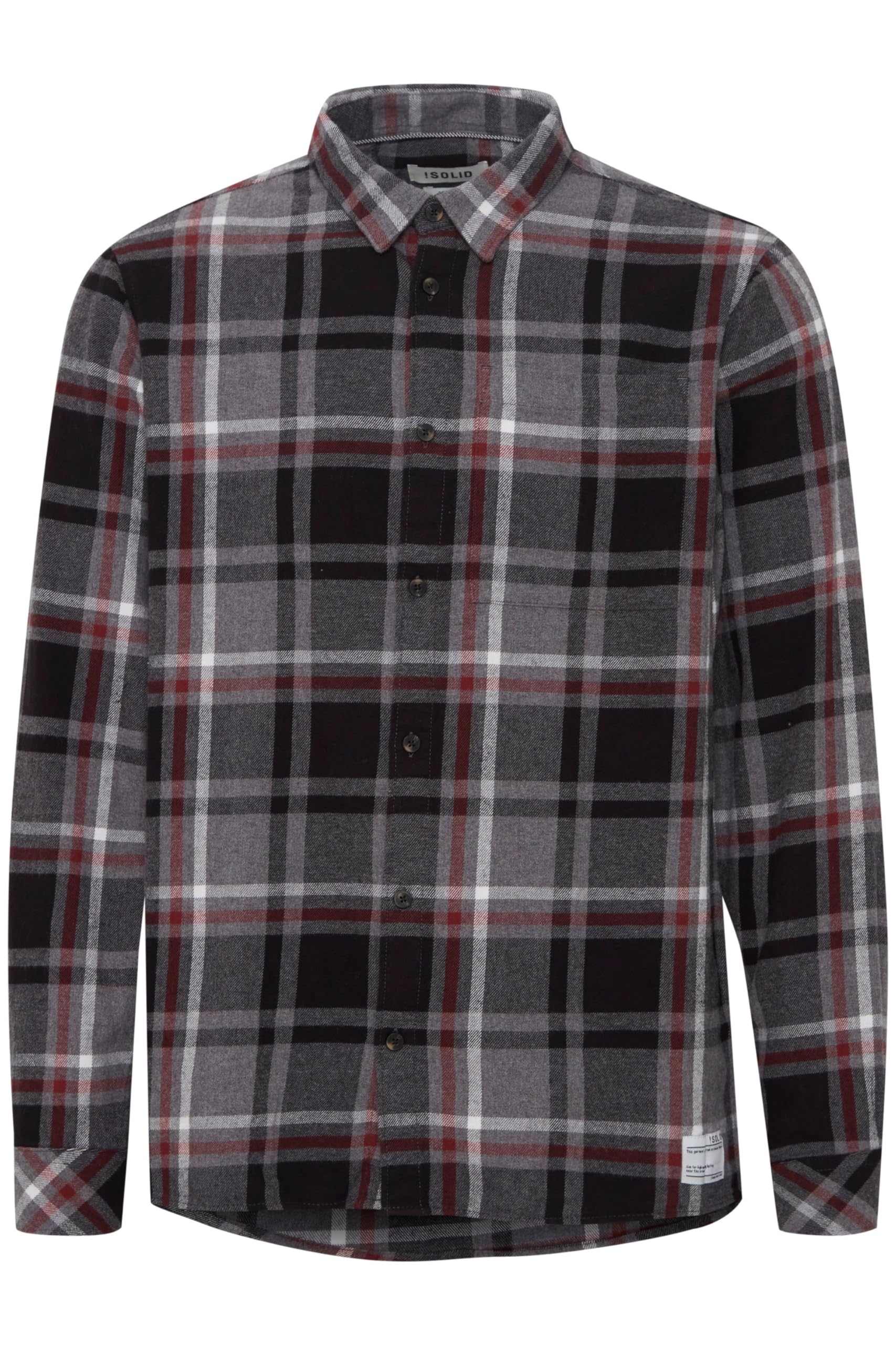 !Solid SDCraig SH Herren Freizeithemd Hemd Club-Kragen Slim Fit Kariertes Muster schmaler Schnitt hochwertige Baumwoll-Qualität