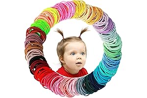 200PCS No Crease Small Hair Ties for Babies, Toddlers, and Kids