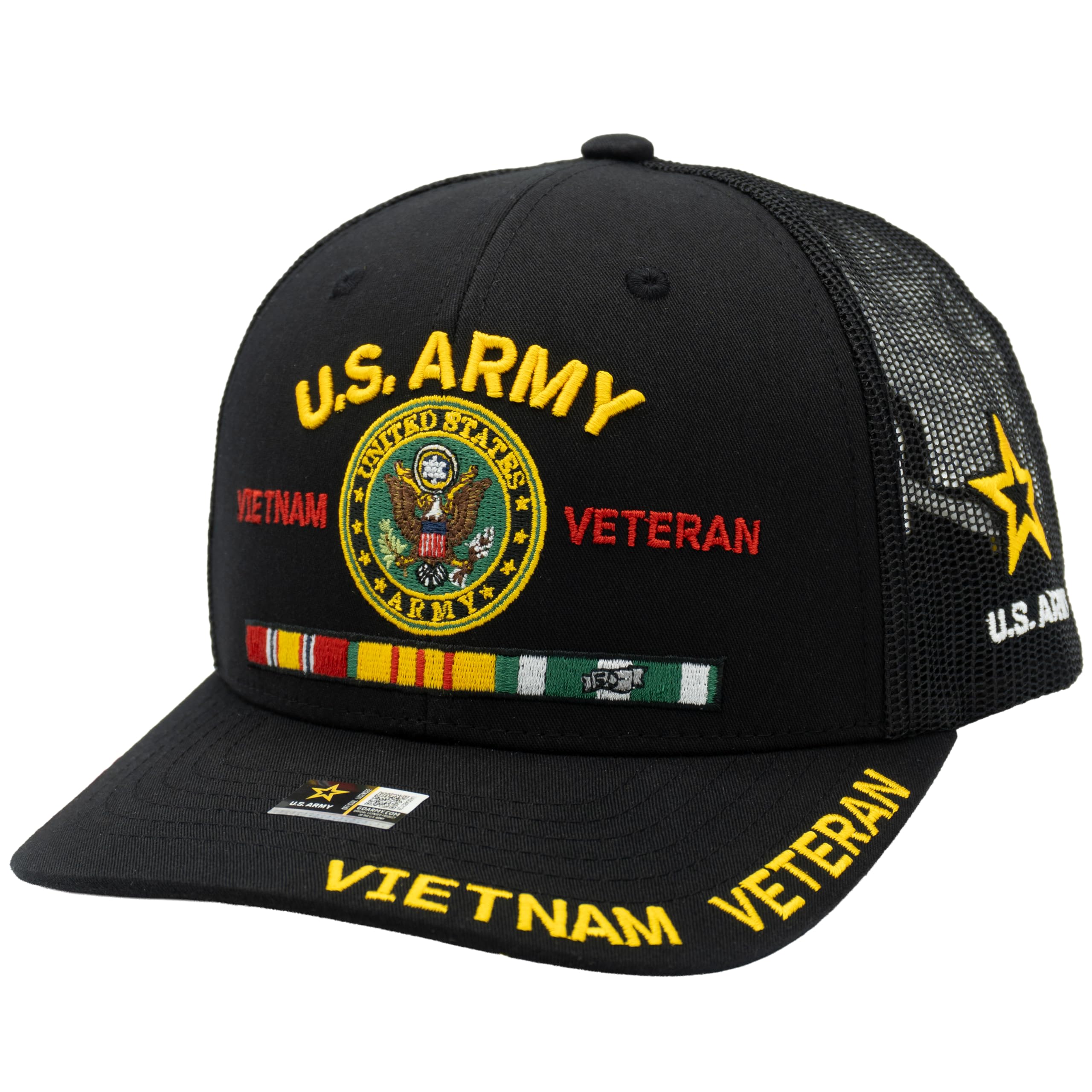 Vietnam Veteran Hat for Men US Army Official Baseball Cap