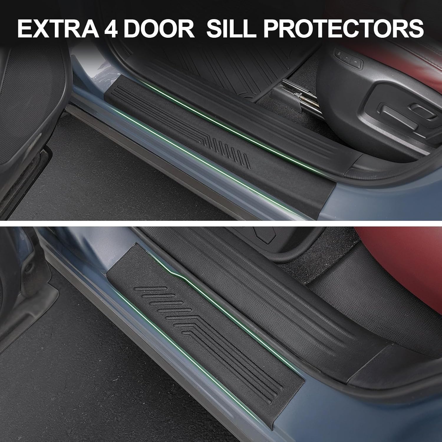 Floor Mats for 2017-2025 Mazda CX-5, TPE All Weather Durable Floor Liners Door Sill Guards for Mazda CX5 Accessories