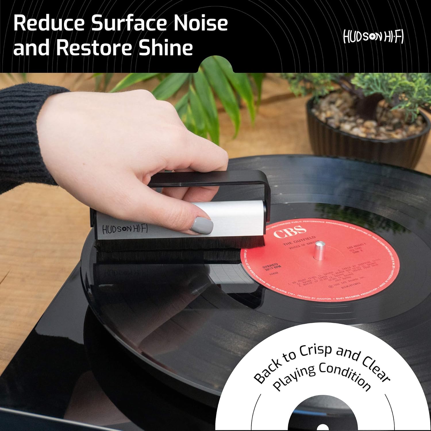 80% Off Discount Hudson Hi-Fi Vinyl Record Cleaning Kit - Complete 9 in 1 Vinyl Record Cleaner Kit - All Essential Vinyl Record Player Accessories for a Record Cleaning System