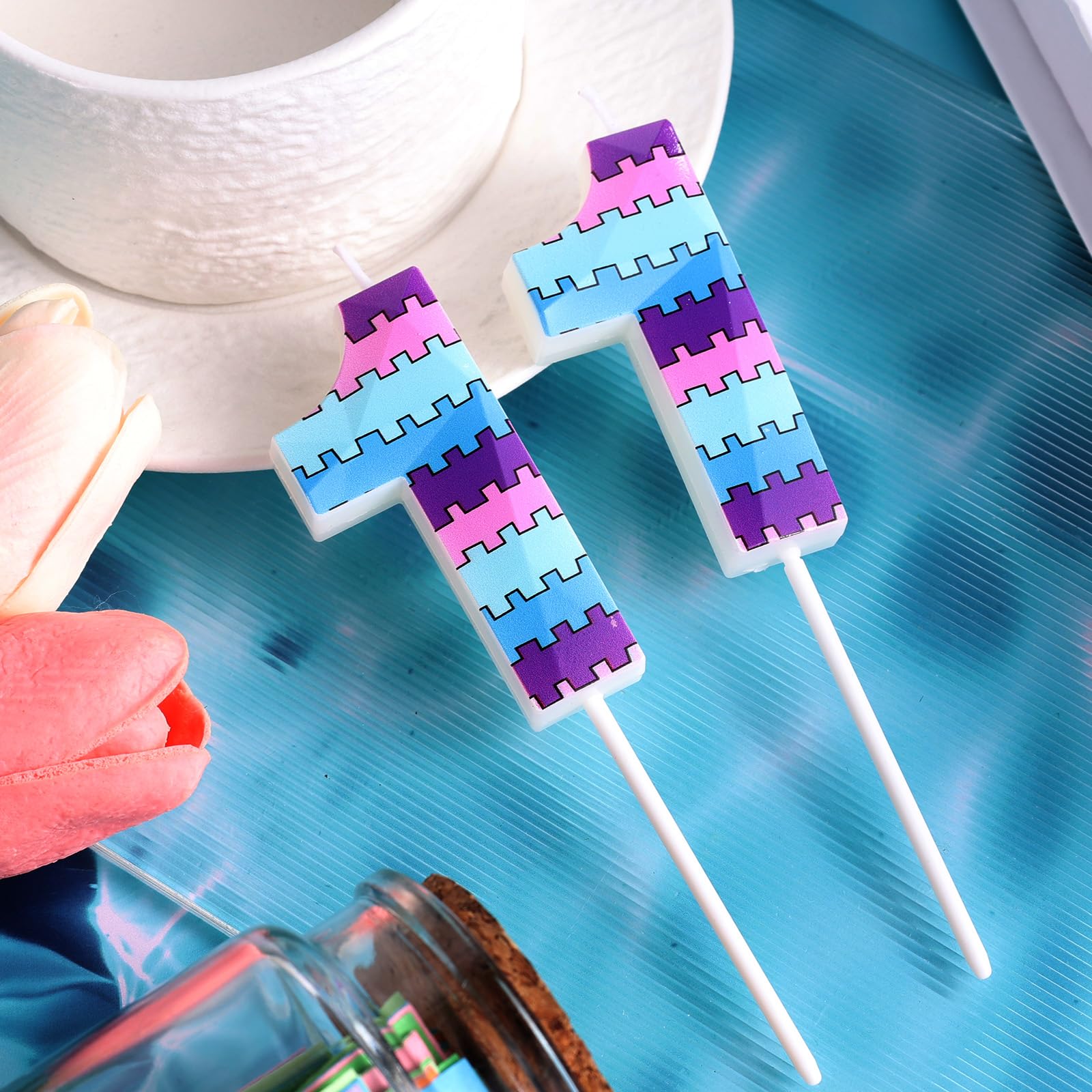 Bougies Pour 18e Anniversaire, Bougie Numéro 18, Bougies Dorées, Bougie D'anniversaire Pour