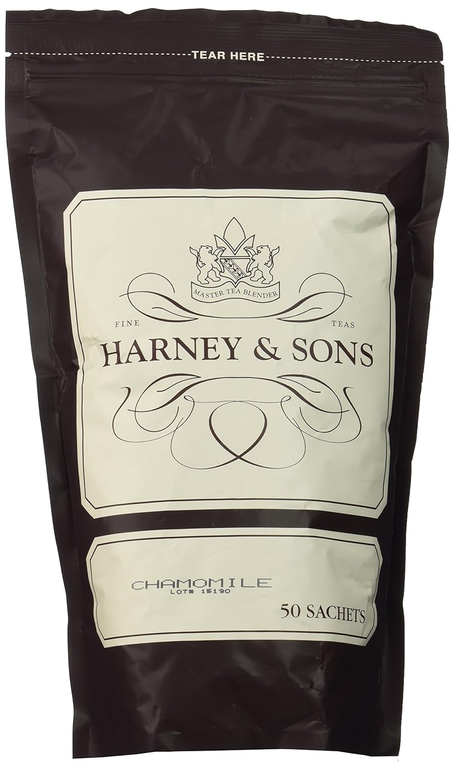 Harney & Sons Chamomile Caffeine-Free Premium Herbal Tea - Bag of 50 Sachets