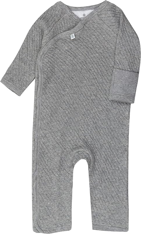 HonestBaby Mono de una pieza para bebé Conjuntos de mono de mameluco de algodón orgánico