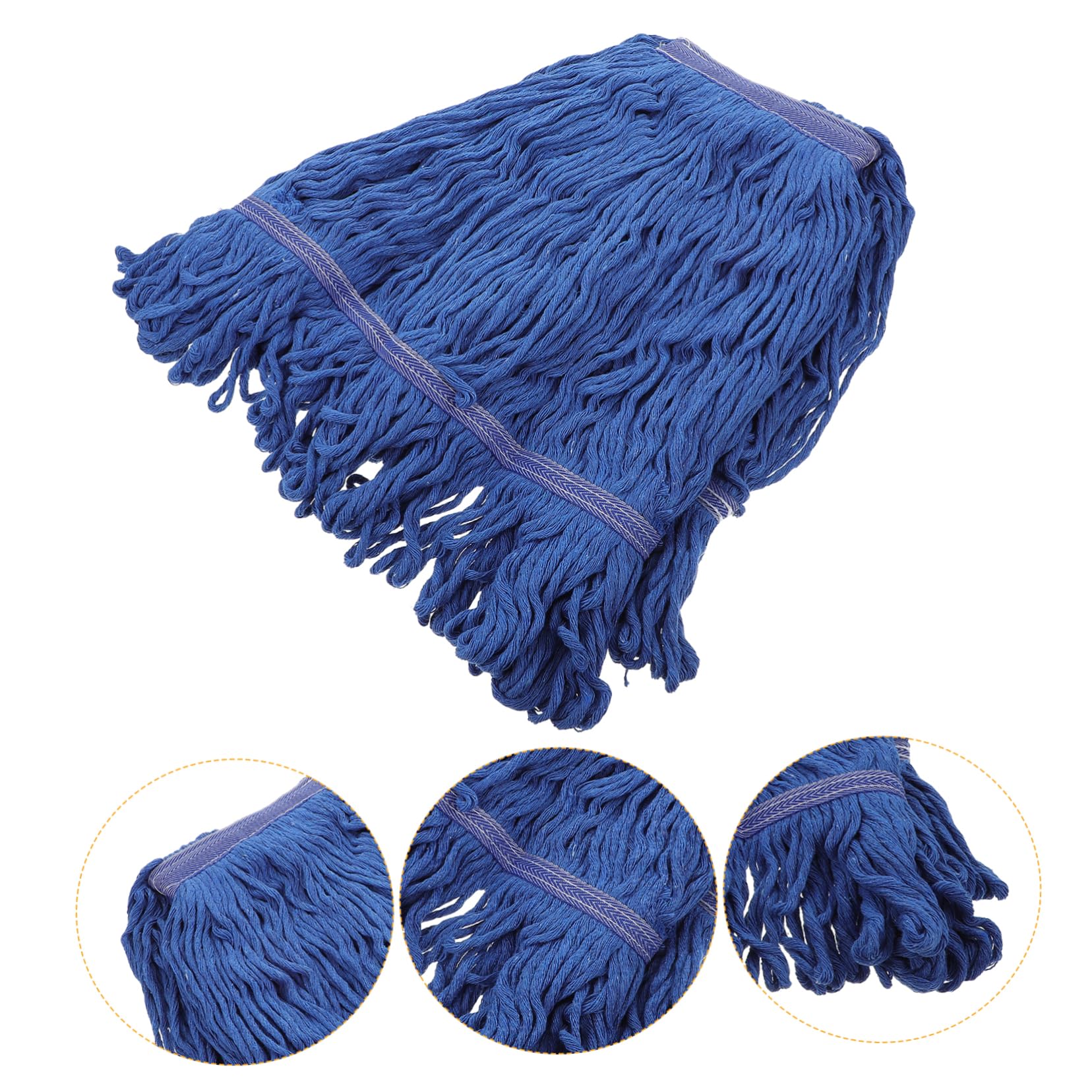 minkissy String Mop Replacement Head Reusable Mopping Head Mopa para Limpiar Pisos Dust Wet Mop Head Commercial Mop Mop Head Floor Mops Spray Mop Accessories Washable Cotton Yarn