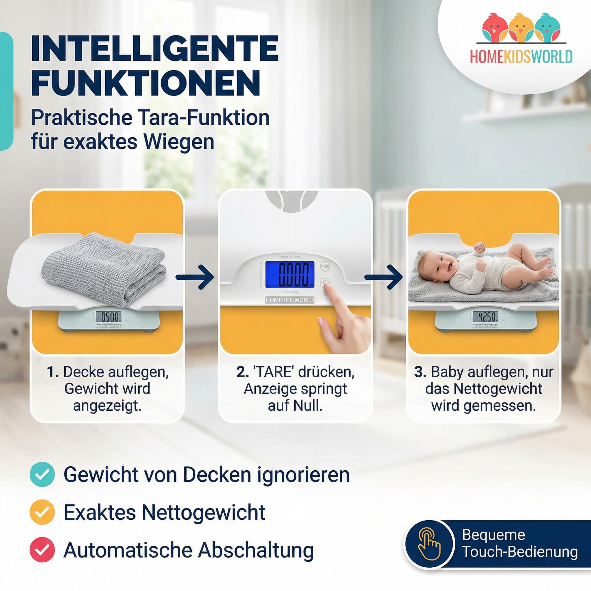 HomeKidsWorld Báscula combinada para bebés y adultos: báscula precisa para bebés y adultos, báscula digital con precisión de 5 g de 0-180 kg, ideal para recién nacidos como báscula de bebé