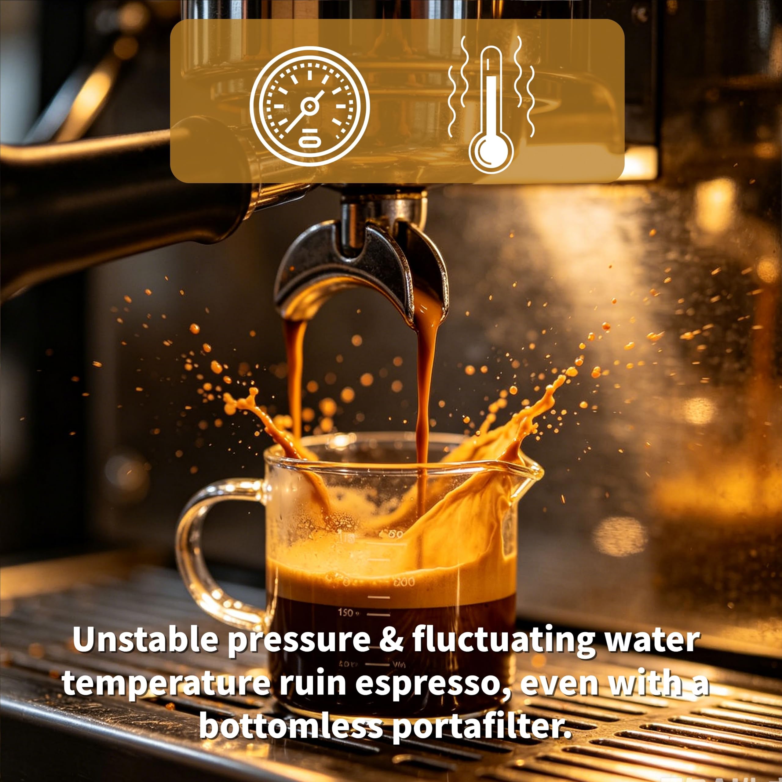 NEOUZA 51mm Bottomless Portafilter Compatible with Swan,Oster Nova PrimaLatte Coffee Machines(Double Spout)