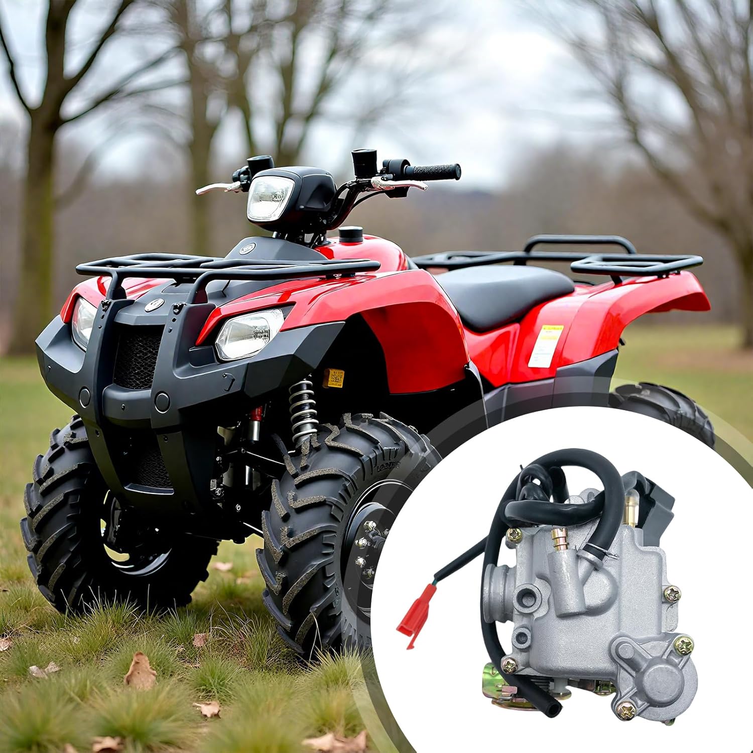 GY6 50CC Carburetor for Taotao 49CC 4 Stroke 139QMB Scooter 18mm Big Bore PD18J Engines Moped ATV Go Kart Quads