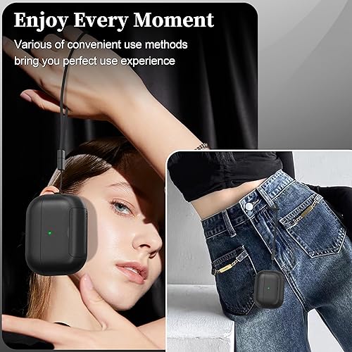 Miniatura 6 de Funda AirPods Pro de 21 generación con kit de limpieza (HaloLock), soporte ajustable antideslizante, revestimiento antihuellas y precisión, cubierta