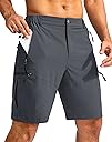 Pudolla Men's Hiking Cargo Shorts 9"/7"/11" Lightweight Outdoor Shorts for Men Trip Golf Camping Casual with 5 Zipper Pockets