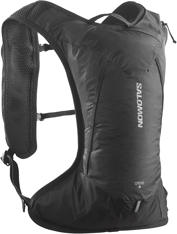 Salomon Cross 4 Pack de trail running, 4L Chaleco de hidratación ligero para correr