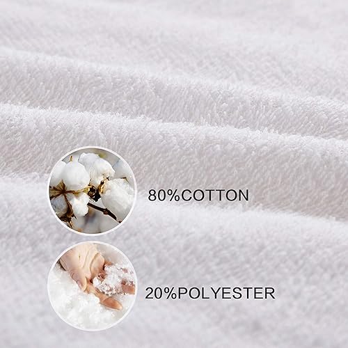 Miniatura 5 de NTBAY Protector de colchón impermeable de rizo de algodón, transpirable, bolsillo profundo de 14 pulgadas, tamaño matrimonial