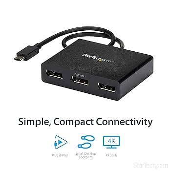 Amazon.co.jp: StarTech.com USB-C - DisplayPortマルチモニター
