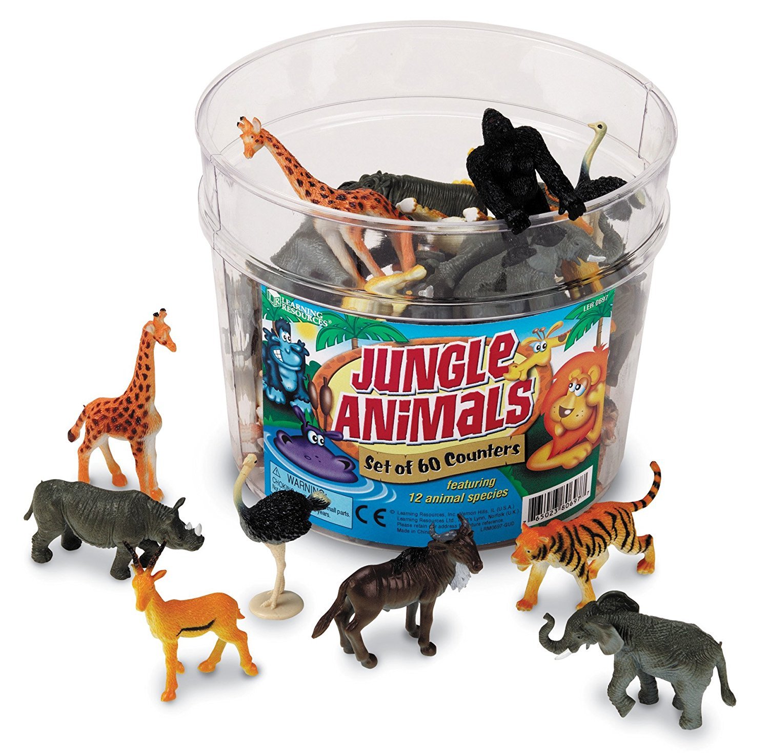 Learning Resources Jungle Animal Counters (Set of 60)