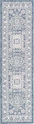 Miniatura 478 de Rugs.com Outdoor Aztec Collection Alfombra – 4 x 6 pies alfombra de tejido plano gris carbón perfecta para salas de estar, grandes comedores, planos