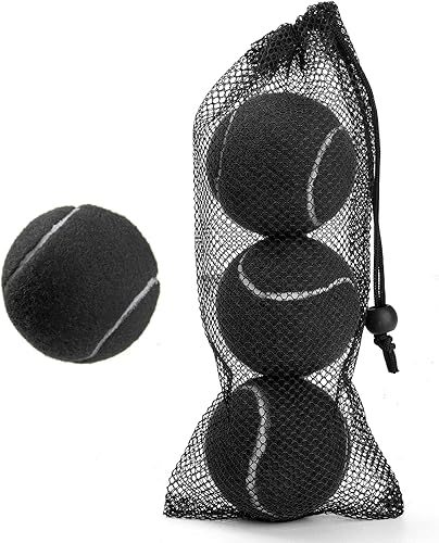 JY CLASSIC Pelotas de tenis, paquete de 3, 12 pelotas de tenis de entrenamiento, pelotas de práctica para perros, vienen con bolsa de malla para