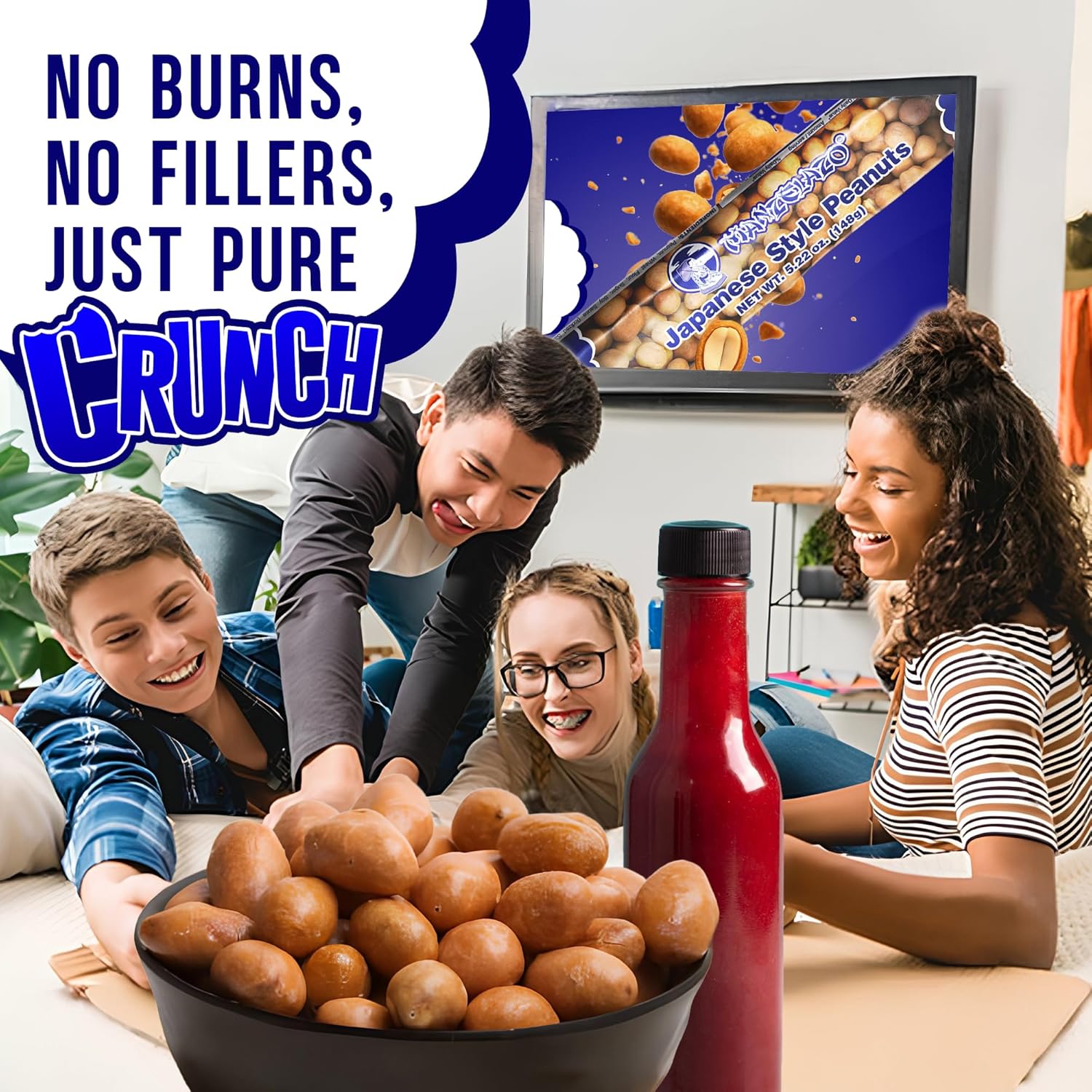 Manzela Japanese Style Coating Peanuts | Crunchy with Flavorful Sauce, Savory & Slightly Sweet, Unique Texture, Authentic Mexican Snack, Cacahuates Japoneses Mexicano, Size 10 ct/6.35 oz Each, 2-Pack