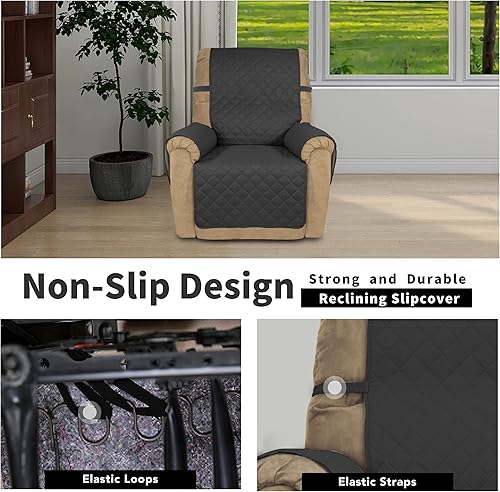 Miniatura 1165 de Easy-Going - Funda reversible para sofá, resistente al agua, con varillas de espuma y correas elásticas, protector de muebles para mascotas y perros