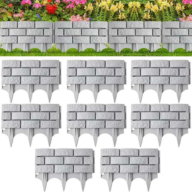 14 Slope Backyard Landscaping Ideas for Usable Outdoor Space 26 Landical 8 Pcs Retaining Wall Block Faux Stone Edging for Landscaping, 1...