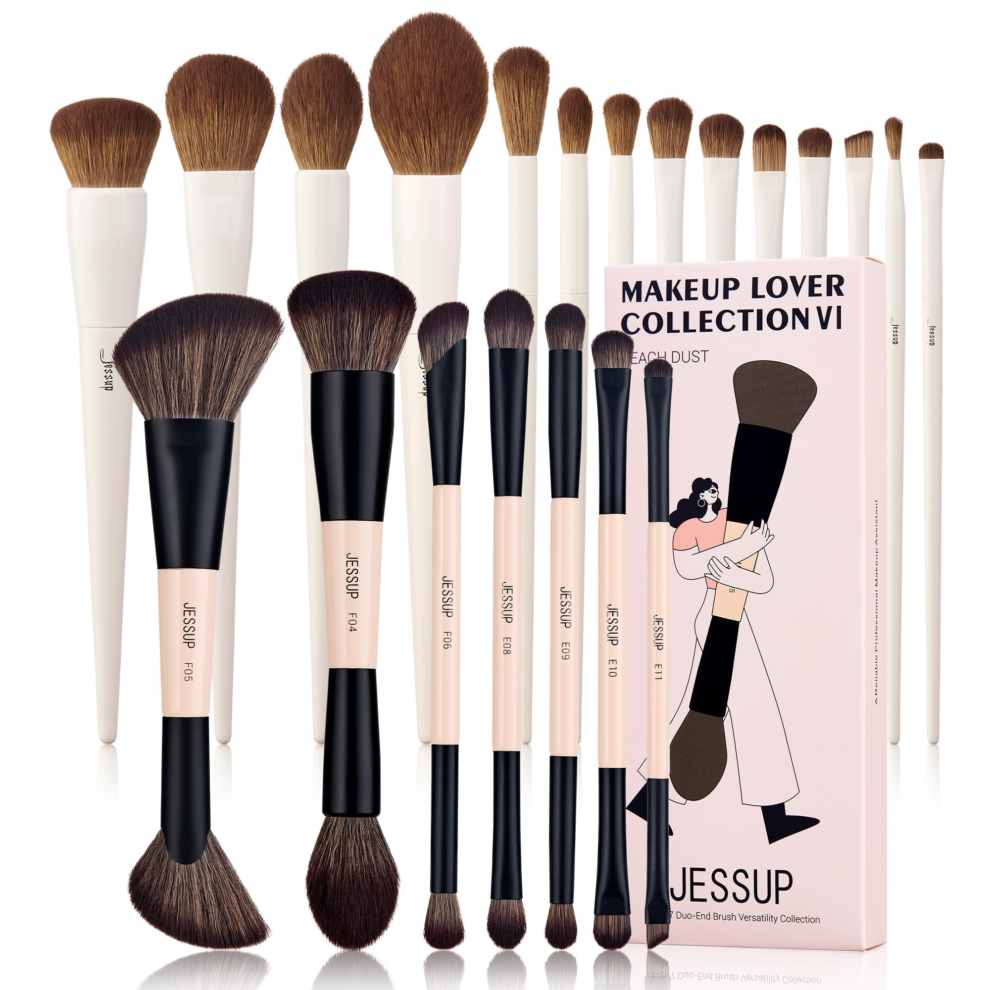 Pennelli da Trucco Jessup T329+T600