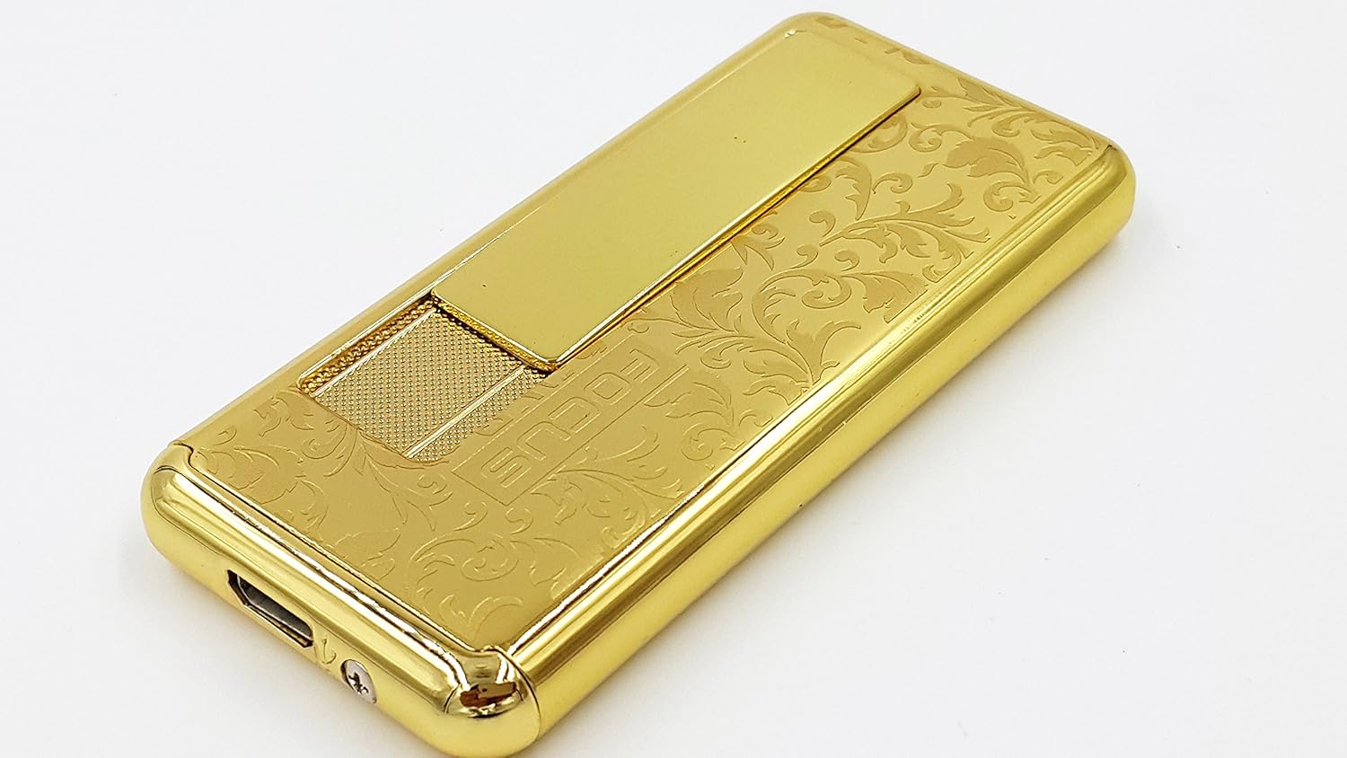 NEW FOCUS USB Lighter lighter with resistance - Rechargeable Flameless Cigarette Lighter - Luxor Gold