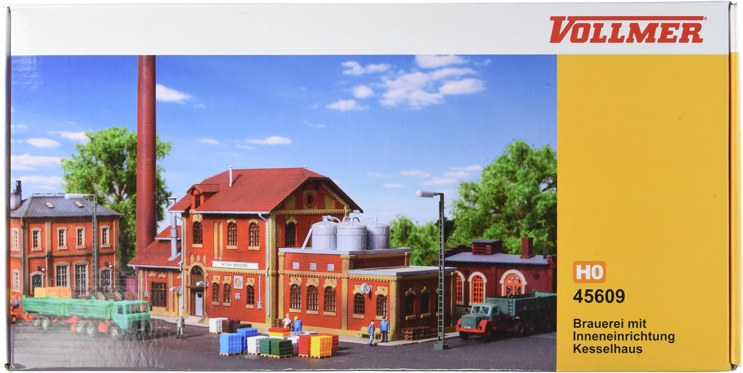 Vollmer 45609 Brewery w/Interior HO Scale Model Structure