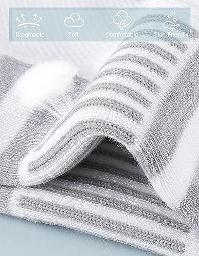 Miniatura 2 de Airacker Calcetines atléticos deportivos para correr, calcetines de pantorrilla, acolchados y transpirables, para hombres y mujeres (6 pares)