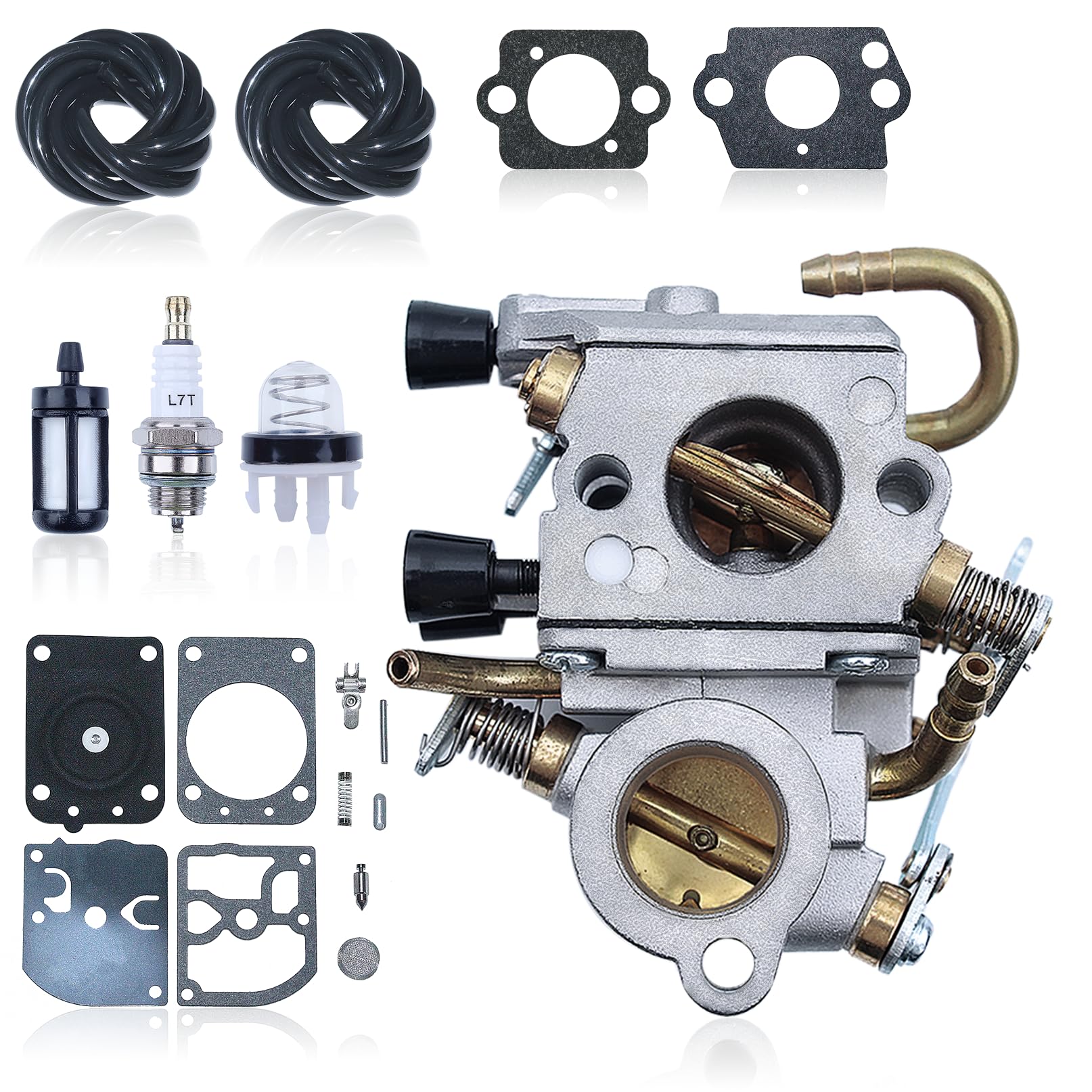 Carburateur pour Stihl TS410 TS420 : kit complet anti-calage avec joints et filtre de rechange